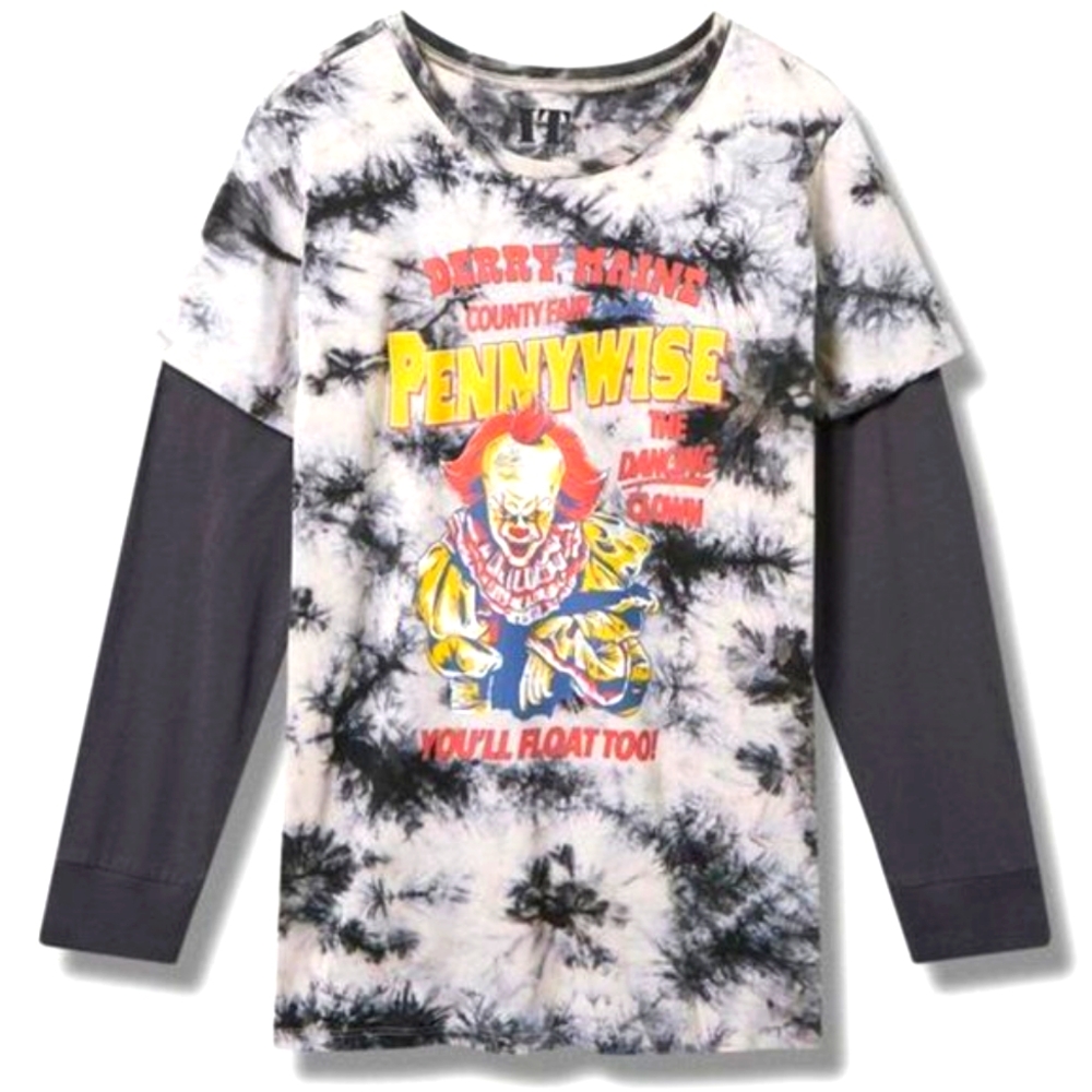 ❤️NWT TORRID TEE - PENNYWISE STEPHEN KING's IT SCARY CLOWN HALLOWEEN